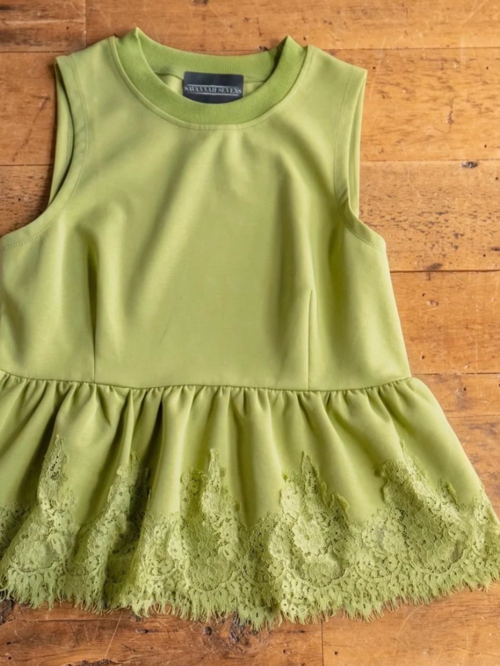 Entro Lace Trim Top- Size L